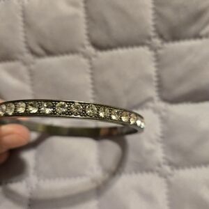 Elegant Silver Crystal Bracelet